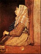 Edgar Degas Roman Beggar Woman oil on canvas